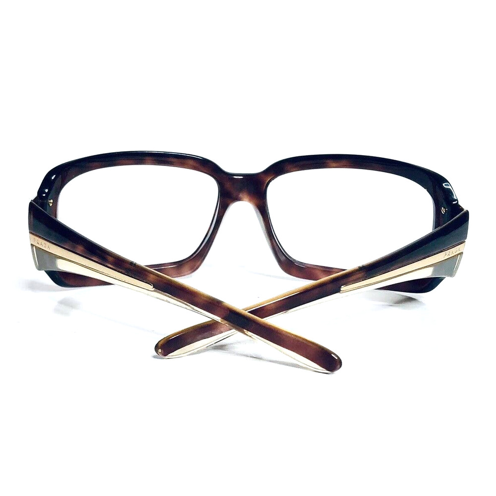 Prada Tortoise Rectangular Wrap Glasses - image 4